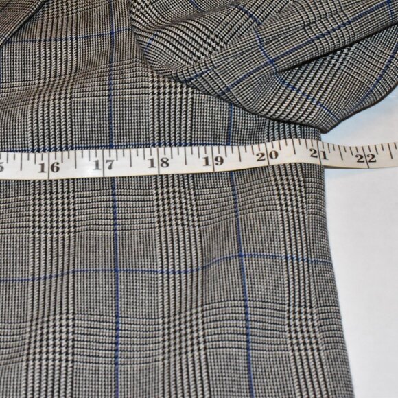 Philosophy Oversized Grey Plaid Blazer Jacket Size 12 - Picture 6 of 14